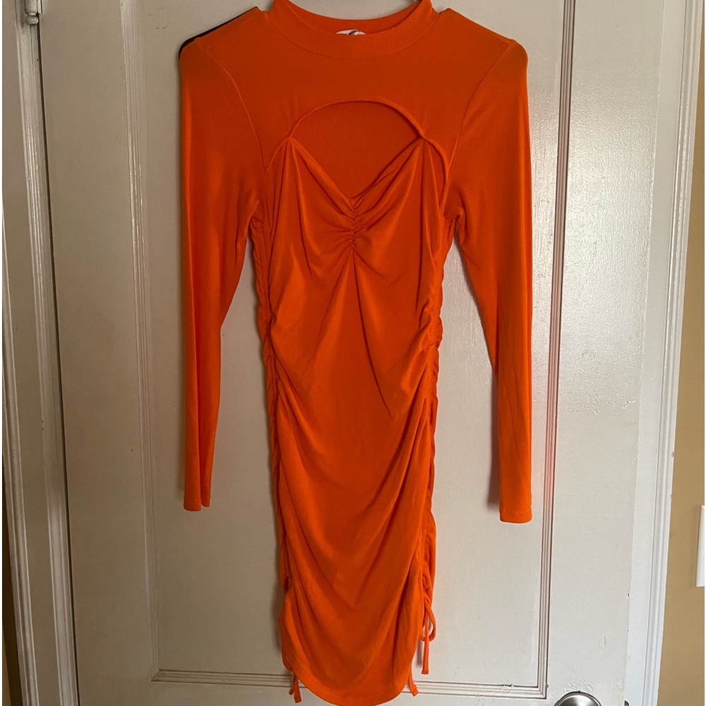 STEVE MADDEN bodycon cutout long sleeve dress XS